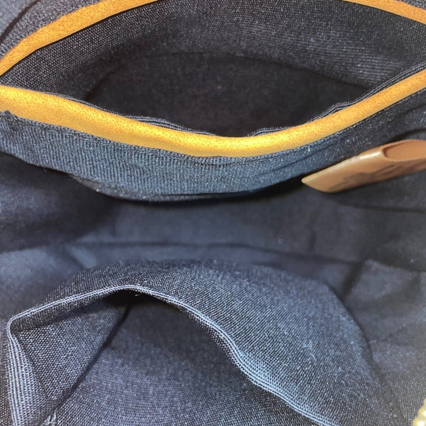 Women’s Mustard Vegan Leather Laser-Cut Adjustable Strap Round Crossbody Bag