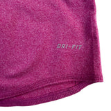 Nike Womens Pink Dri-Fit 3/4 Sleeve Zip Pullover Workout Shirt Sz  XL