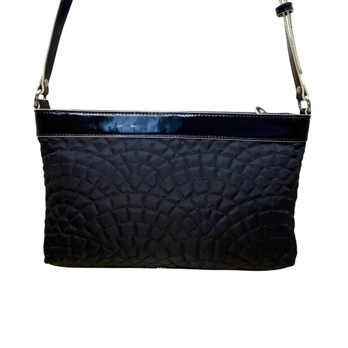 Vera Bradley Women’s Black Quilted With Adjustable Strap & Pockets Crossbody Bag