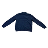 Chaps Mens Navy Sweater Button-Up Pullover Classic Long Sleeve Top Size M 