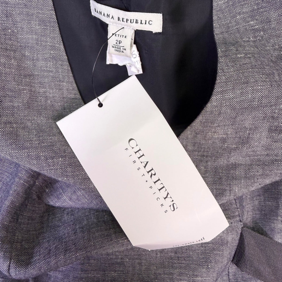 Banana Republic Womens Gray Sleeveless V-Neck Sheath Dress Size 2P