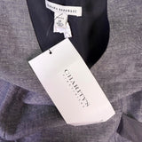 Banana Republic Womens Gray Sleeveless V-Neck Sheath Dress Size 2P