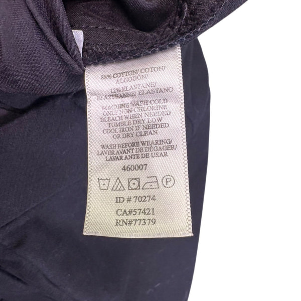 Ann Taylor Petite Womens Black Cotton Blend Dress Pants Slim Fit Ankle Size 4P