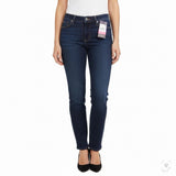 Lee Womens Dark Wash Denim Straight Leg Pants Classic Fit Mid-Rise Size 10 M