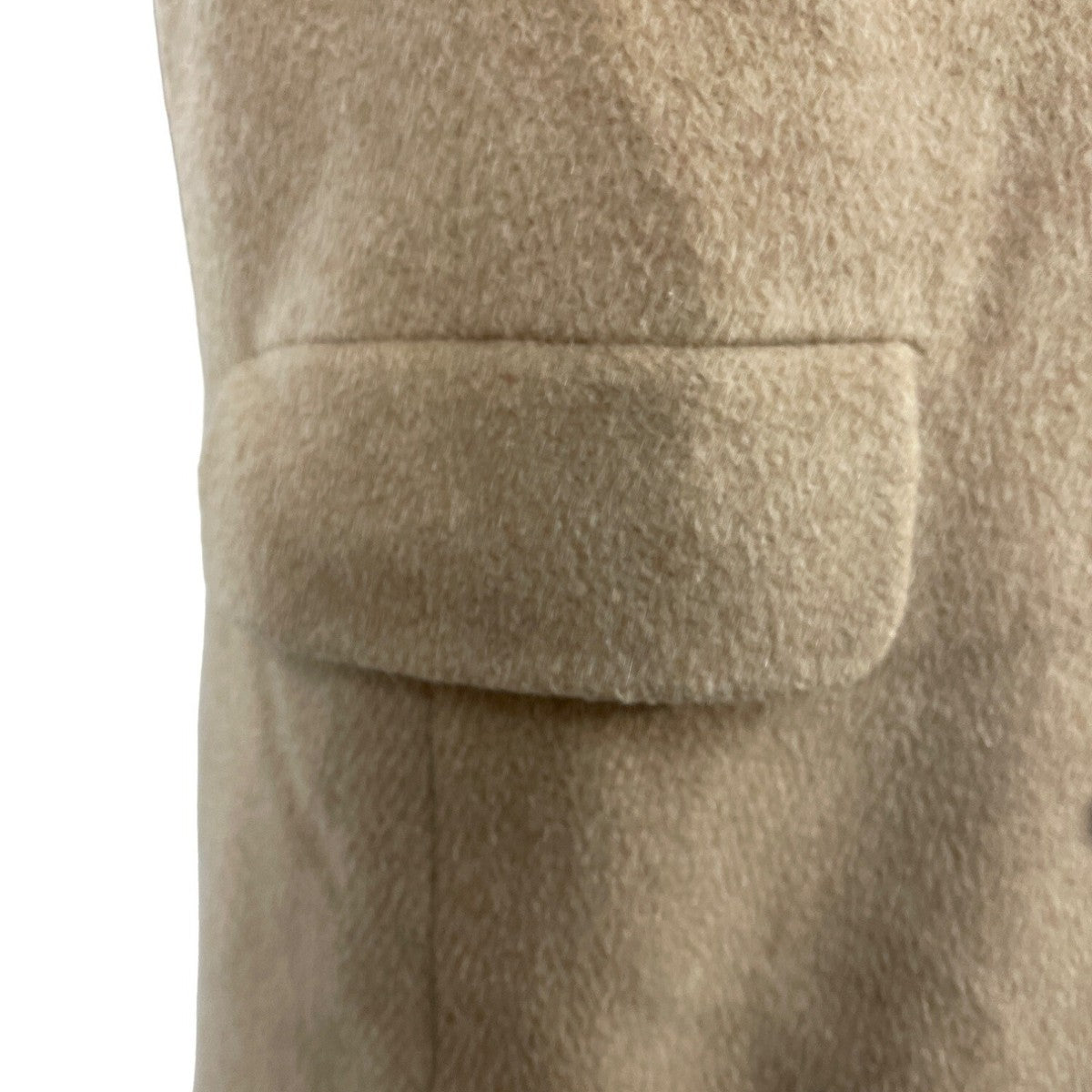 Evan Picone Classic Women's Khaki Double Breasted Wool Coat Sz 14