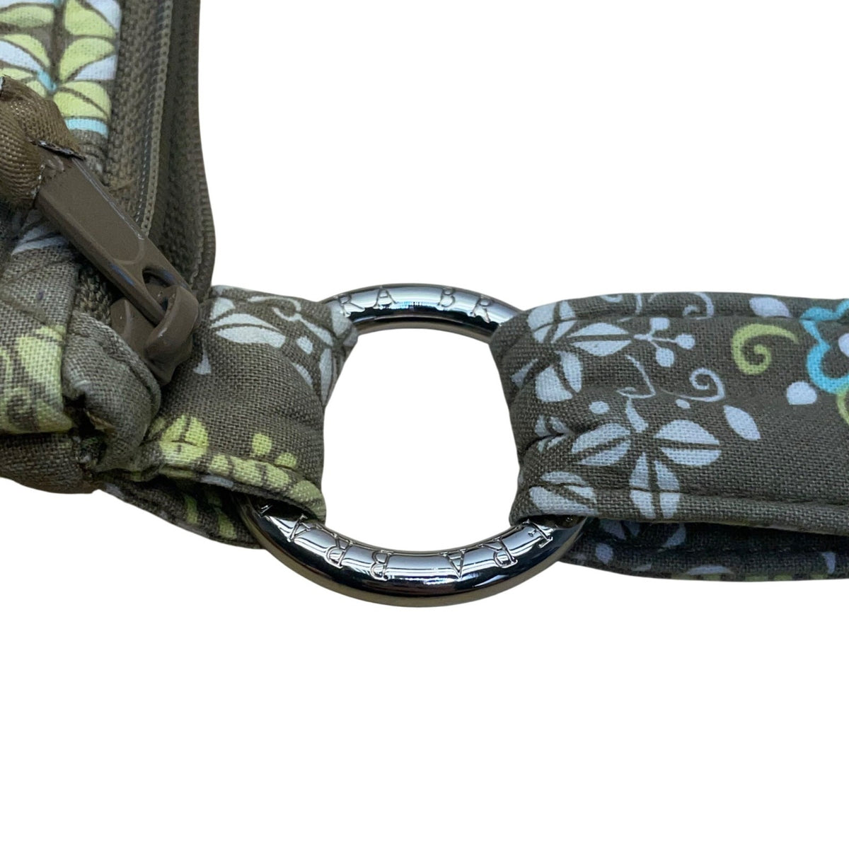 Vera Bradley Women’s Green Quilted Adjustable Strap Floral Pattern Crossbody Bag
