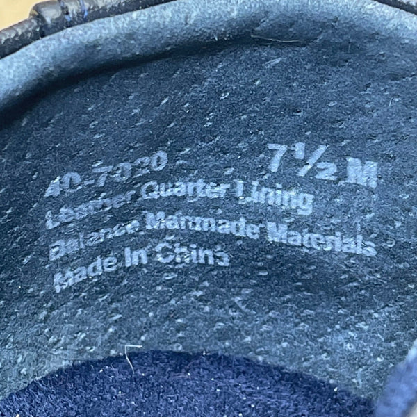 Easy Street Women’s Navy Blue Faux The Ultimate Slip-On Leather Loafers 7.5M