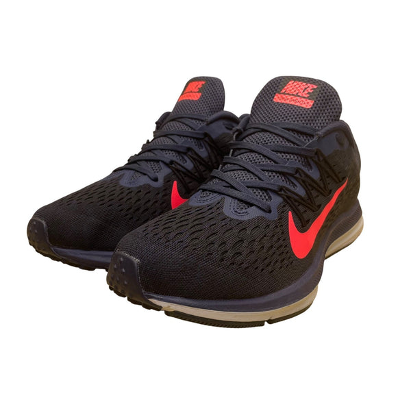 Nike Men's Black & Blue Mesh Zoom Winflo 5 Running Sneakers Size 7.5