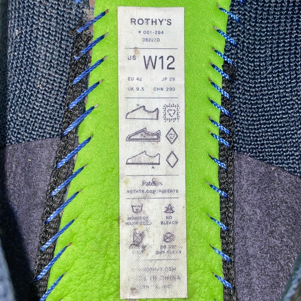 Rothys Women’s Blue Knit Slip-On The Flats Ballet Flats Size W12