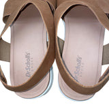 Dr. Scholls Women’s Brown Crisscross Strap Time Off Sea Sandals Size 8.5M