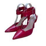 I.N.C. Women’s Red Man-Made Adjustable Strap Pointed Toe Ozanna Heels Size 8.5M