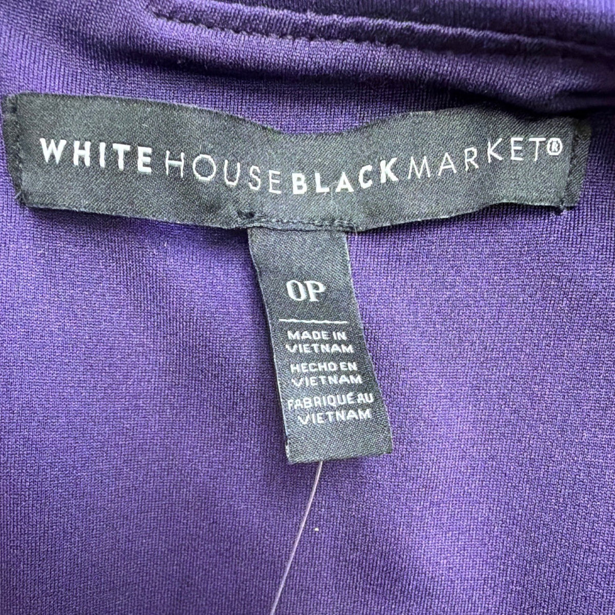 White House Black Market Womens Purple Sleeveless Fit Dress Size 0P