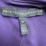 White House Black Market Womens Purple Sleeveless Fit Dress Size 0P