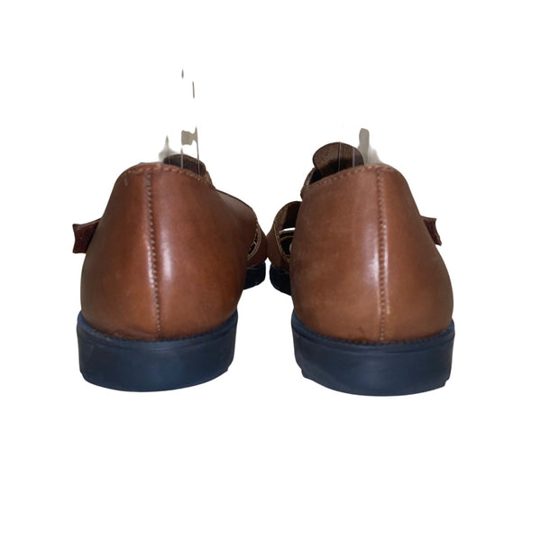 Arizona Jean Co Men’s Brown Genuine Leather Fisherman Style Sandals Size 11B