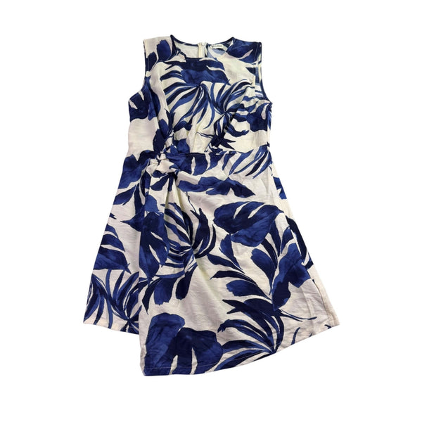 Cupshe Womens Blue & White Floral Sleeveless Dress Rayon Blend Size OS Casual We