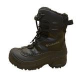 Columbia Youth Black Faux Fur Lined Waterproof Winter Snow Boots Size 1