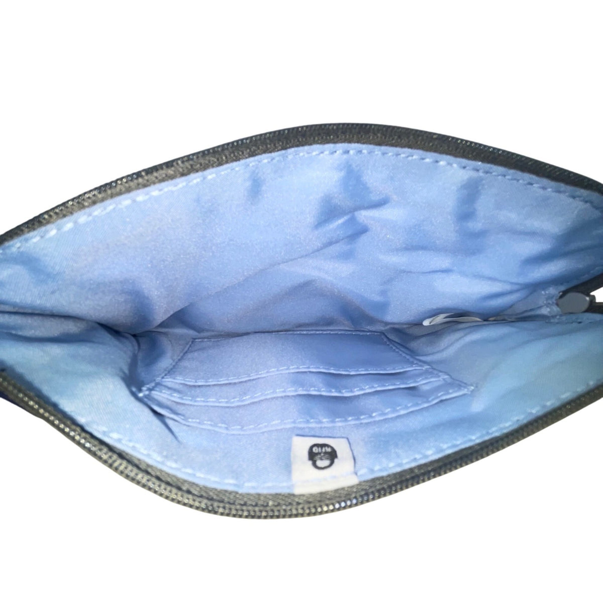 Baggallini Women’s Blue Nylon Adjustable Strap Multiple Pockets Crossbody Bag