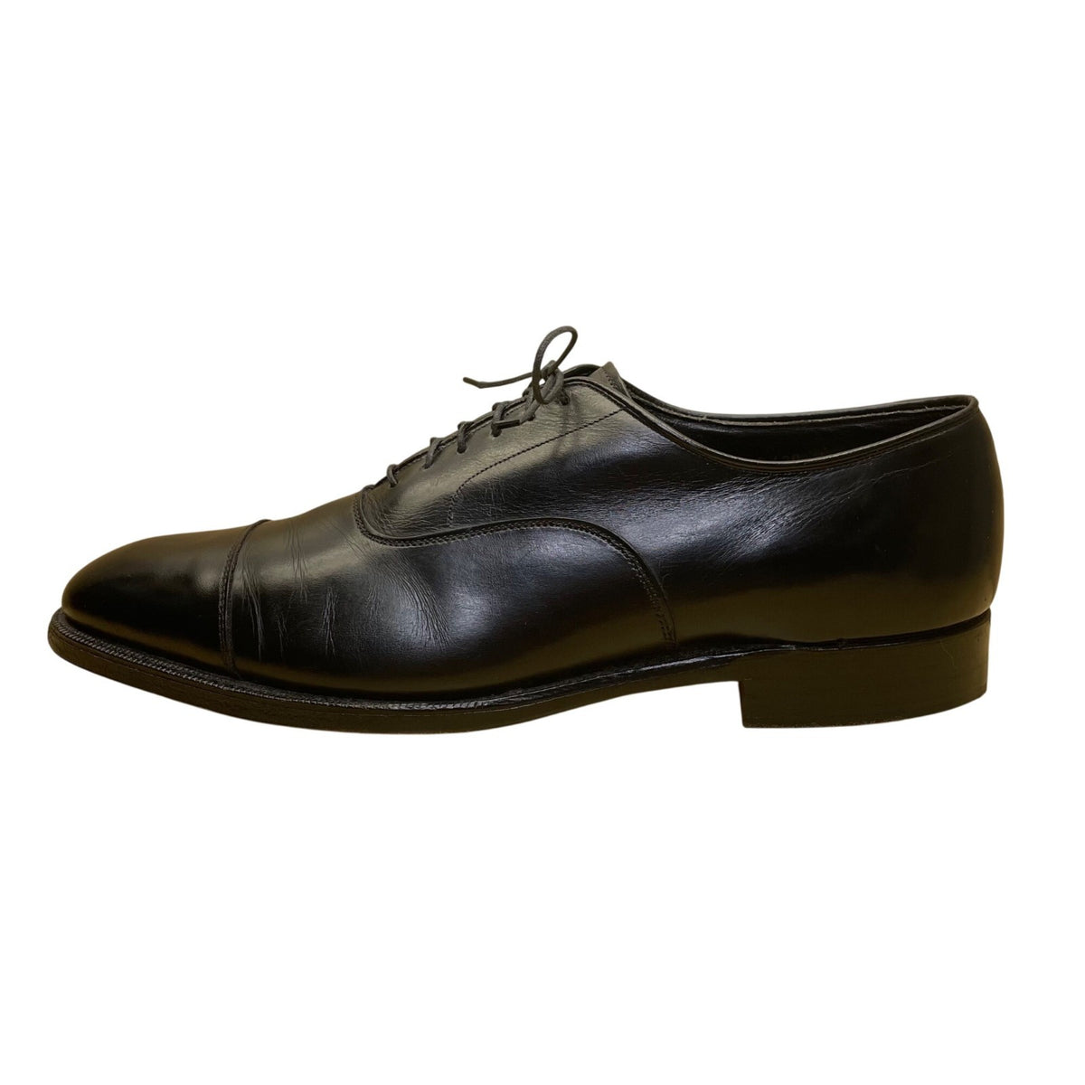 Johnson & Murphy Men’s Black Leather Cap Toe Oxford Dress Shoes Size 10.5 B