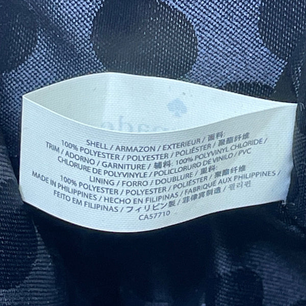 Kate Spade Women’s Brown Black Fabric & Patent Leather Stud Accents Tote Bag