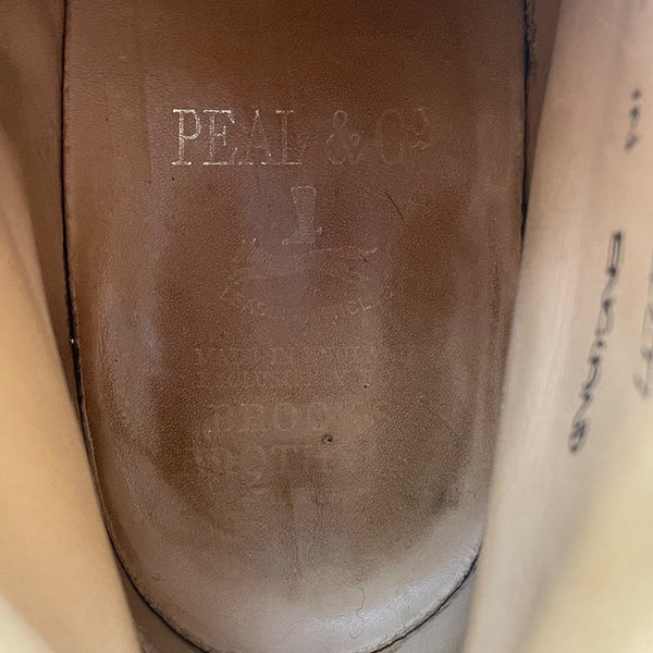 Peal & Co British-Made Men’s Black Leather Lace-Up Chukka Boots Size 9