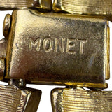 Monet Womens Gold Tone Multi-Chain Vintage Bracelet Retro Chunky 1960s