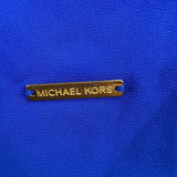 Michael Kors Womens Blue Short Sleeve Layered Hem Top Size 1X