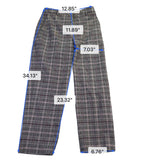Express Womens Gray Plaid Editor Dress Pants Slim Fit Ankle Length Size 2S