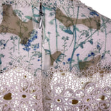 Elie Tahari Womens White Floral Lace Trim Sleeveless Dress Summer Size 8