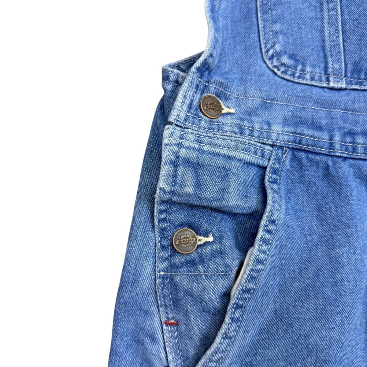 Dickies Mens Blue Denim Workwear Relaxed Fit Bib Overalls Sz 30x30