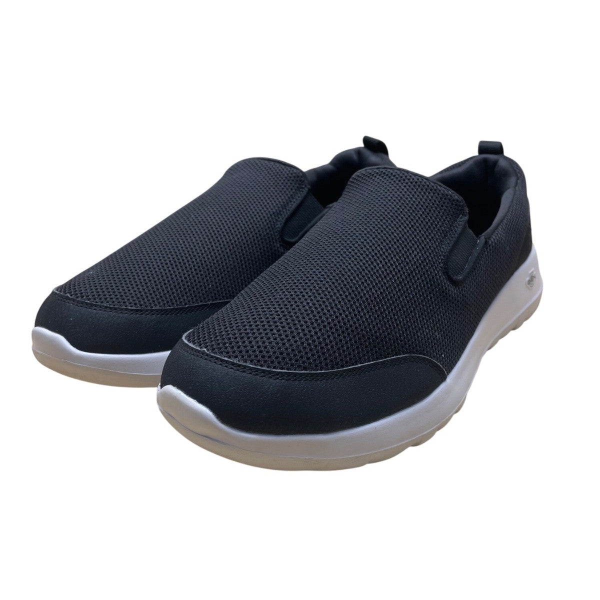 Skechers Men’s Black Mesh Air-Cooled Goga Mat Gen 5 Slip-On Shoes Size 10