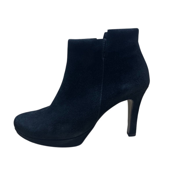 Paul Green Women’s Black Suede High Heel Ankle Boots Size 4.5