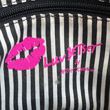 Luv Betsey Women's Black and White Star Art Crossbody Purse Bag Sz S