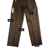 Haggar Mens Brown Pants Classic Fit Flat Front Sz 36W X 30L - New