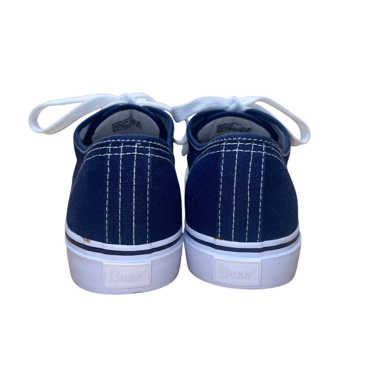 G.H. Bass & Co Women’s Navy Canvas Lace-Up Bass Happy Sneakers Size 10 M