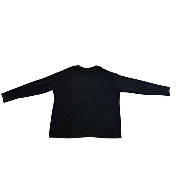 Aerie Women’s Black Recycled V-Neck Sweater Classic Fit Sz XS