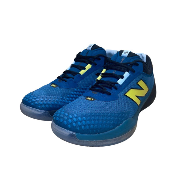 New Balance Unisex Blue & Yellow FuelCell 996 Wide Fit  Sneakers Size M10.5/W12