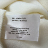U.S. Polo Assn. Mens Cream & Navy Hoodie Sweatshirt Zip Up 2XL