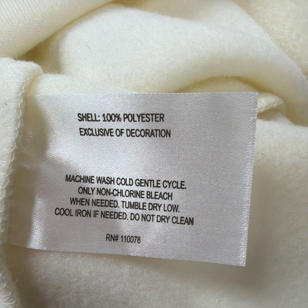 U.S. Polo Assn. Mens Cream & Navy Hoodie Sweatshirt Zip Up 2XL