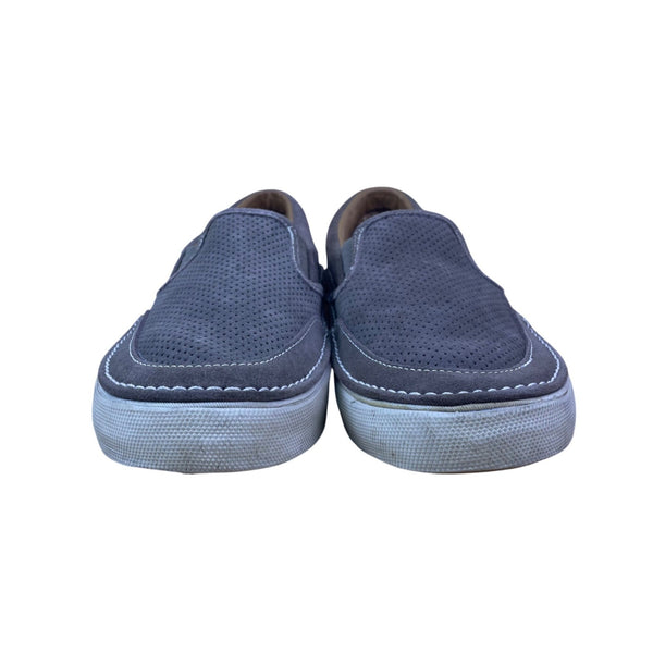 Sperry Men’s Gray Perforated Upper Leather Slip-On Loafers Shoes Size 9.5M