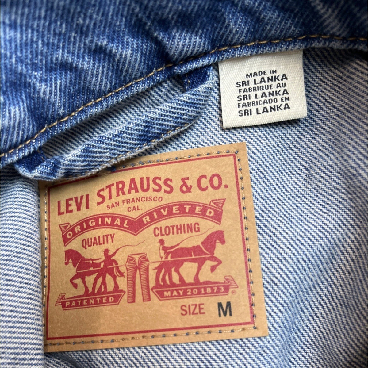 Levi Strauss & Co Women's Blue Denim Jacket Sz M