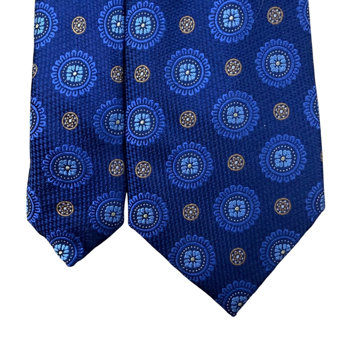 Jos A Bank Mens Blue Silk Patterned Tie Classic Style