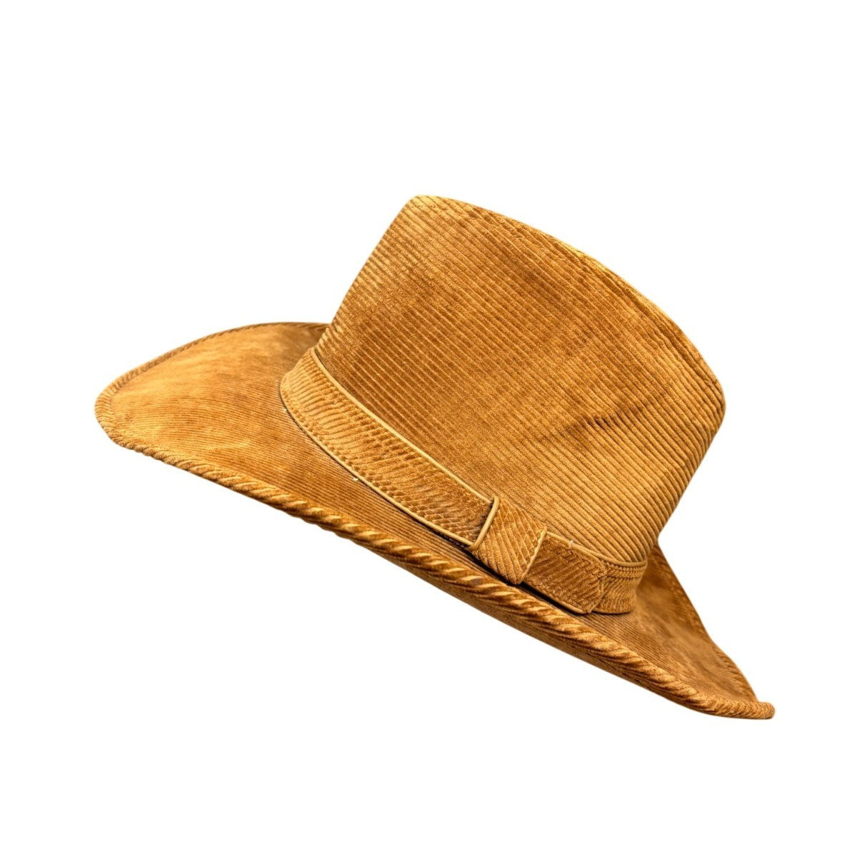 Resistol Mens Brown Corduroy Western Hat Self-Conforming Classic Cowboy Design
