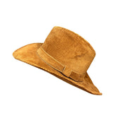 Resistol Mens Brown Corduroy Western Hat Self-Conforming Classic Cowboy Design