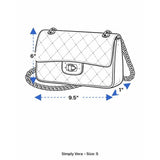 Simply Vera Women’s Metallic Gray Snakeskin Signature Logo Wristlet Clutch