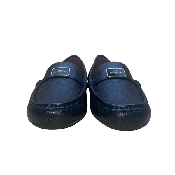 Coach Women’s Black Leather Mona Driver Loafers Casual Slip-On Shoes Sz US9.5B