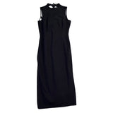 Massimo Dutti Women’s Black Sleeveless Midi Sheath Dress Size M