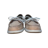 Sperry Women's Beige Leather Casual Slip-On Top Sider Boat Shoes Size 7.5M