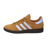 Adidas Men’s Orange Suede White Stripes Low-Top Busenitz Sneakers Size 8.5
