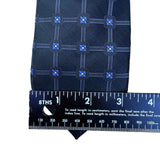 Donald J. Trump Mens Blue Silk Floral Geometric Tie Handmade Classic Necktie