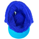 Columbia Mens Purple/Teal Shearling-Lined Winter Trapper Hat Fold-Up Earflaps